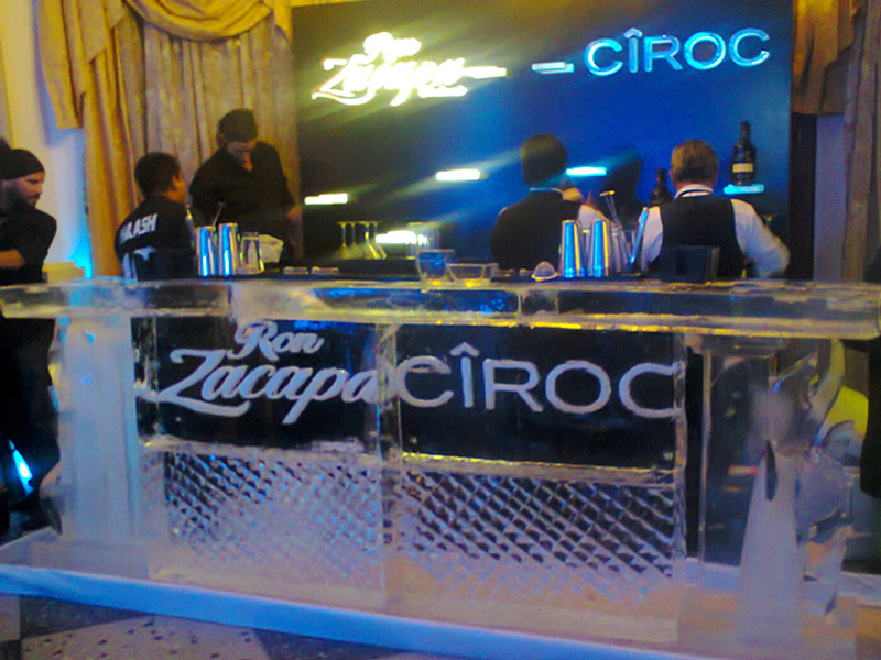 Bar de hielo para eventos empresariales