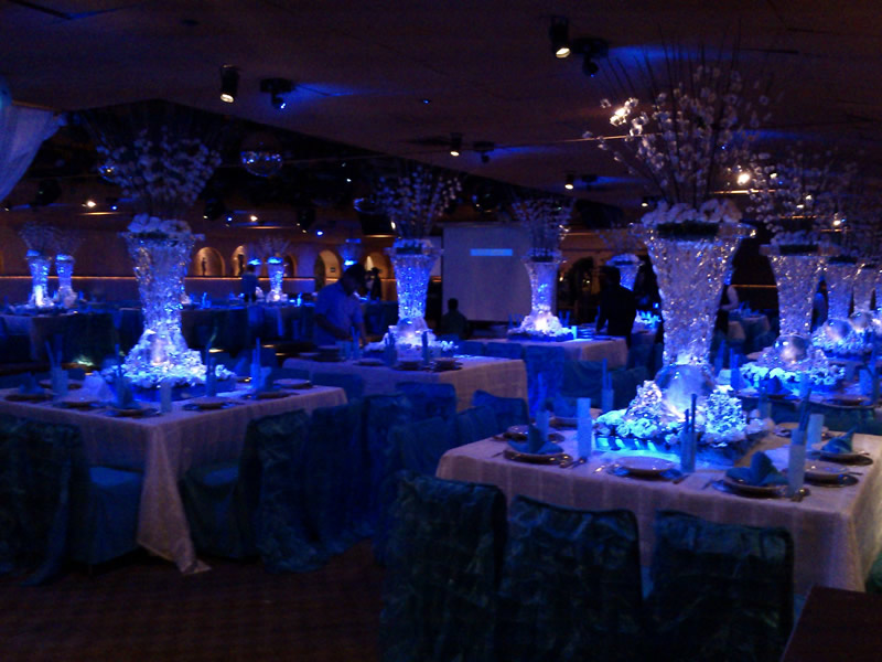 Centros de mesa de hielo para fiestas